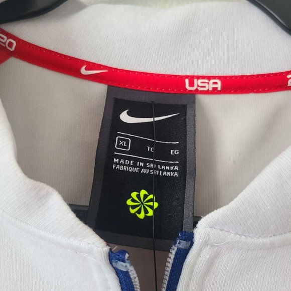 Nike USA 2020 Tokyo Olympics Full Zip Jacket CK4567-100 Size XL White MSRP $300 - Picture 5 of 7